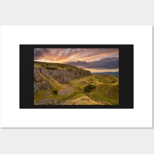 Llangattock Escarpment, Brecon Beacons National Park, Wales Posters and Art